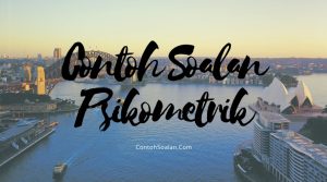 Contoh Soalan Psikometrik PSEE SPA